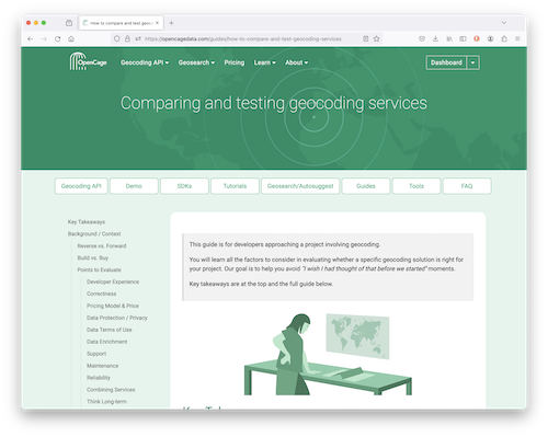 "Our geocoding buyer's guide in new look and feel"