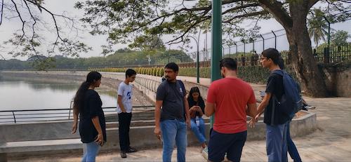 "The group meets to start the mapping party"