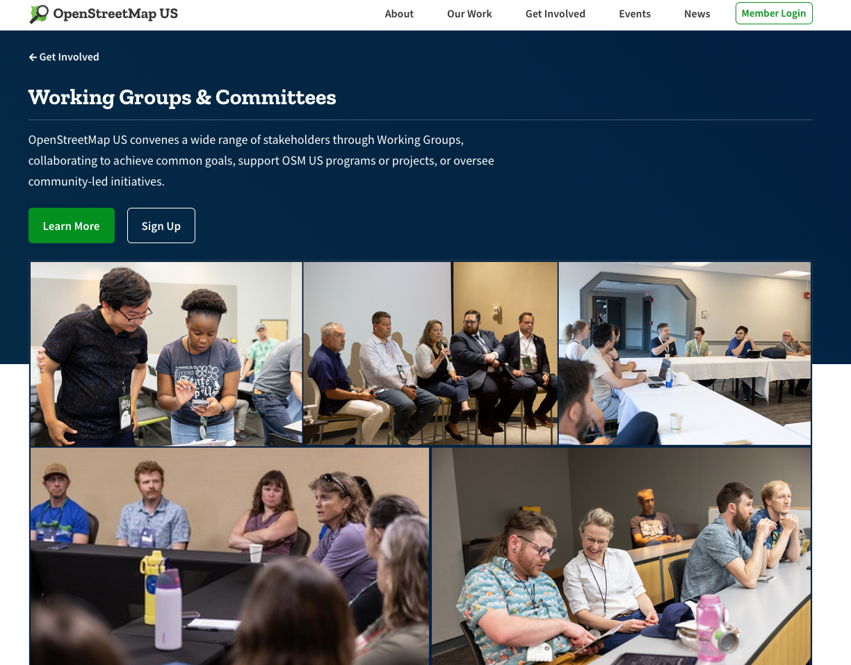 OSM working groups